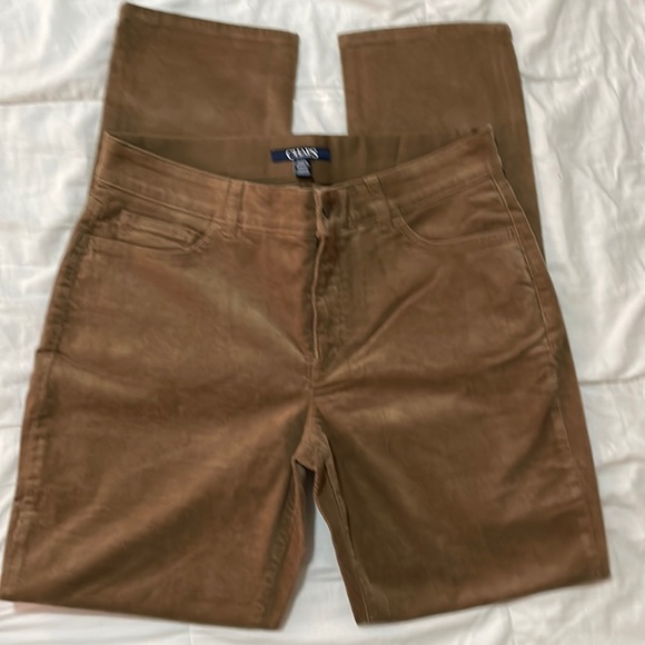 Chaps Pants - Chaps corduroy straight leg pants, never used, brown and size 12
